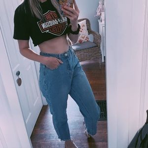 Missguided Raw Hem Denim Mom Jeans 👖